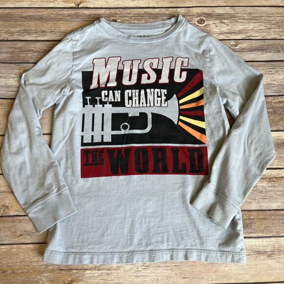 Gymboree Music Can Change The World Graphic Tee 5-6 - Picture 2 of 4